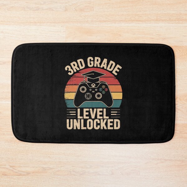 Item preview, 3rd Grade Level Unlocked Back To School Video Gamer  designed and sold by lilLilaBatArt.