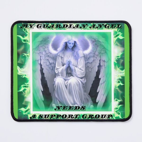 Item preview, My guardian angel needs a support group designed and sold by BandGTees.