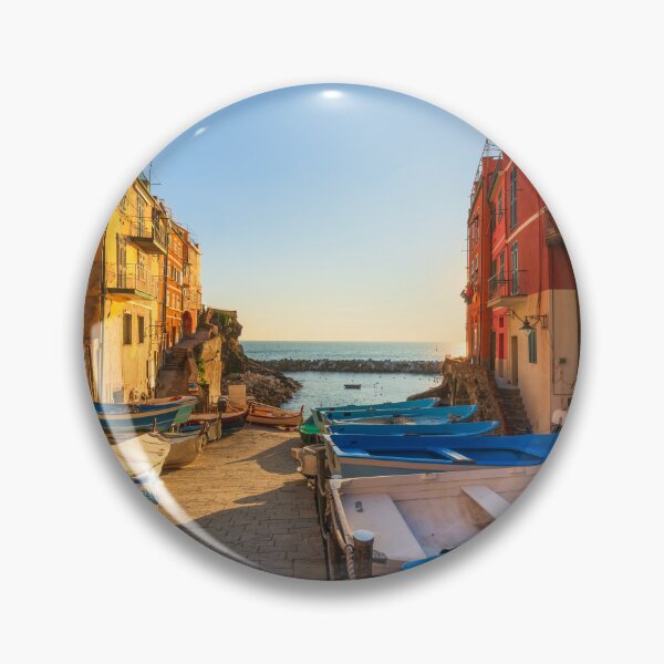 Item preview, Riomaggiore village, boats in front of the sea. Cinque Terre, Italy designed and sold by Stefano Orazzini.