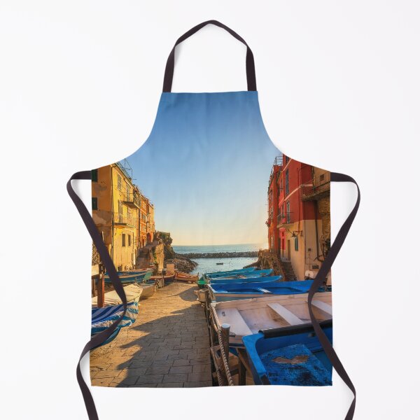 Item preview, Riomaggiore village, boats in front of the sea. Cinque Terre, Italy designed and sold by Stefano Orazzini.