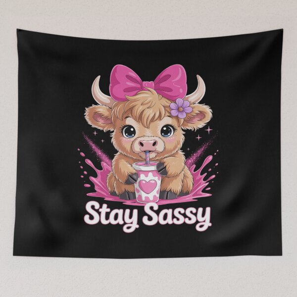 Item preview, Sassy Highland Cow Snarky Heifer Cow Moody Coffee Cow  designed and sold by MyzoToyota.