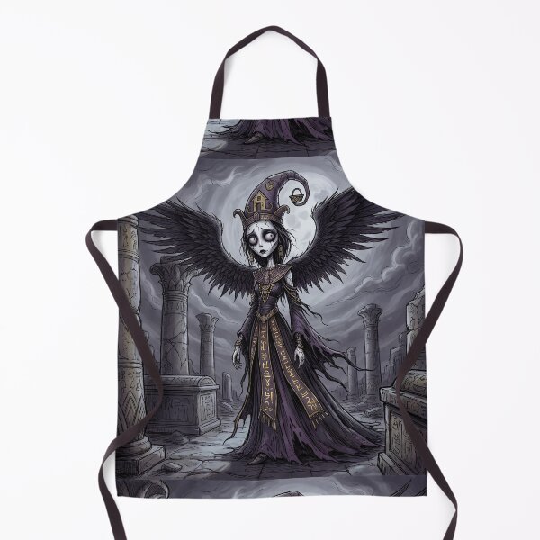 Item preview, Nephthys Death Goddess Ancient Egyptian God Gothic style illustration designed and sold by Vintage Designs +.