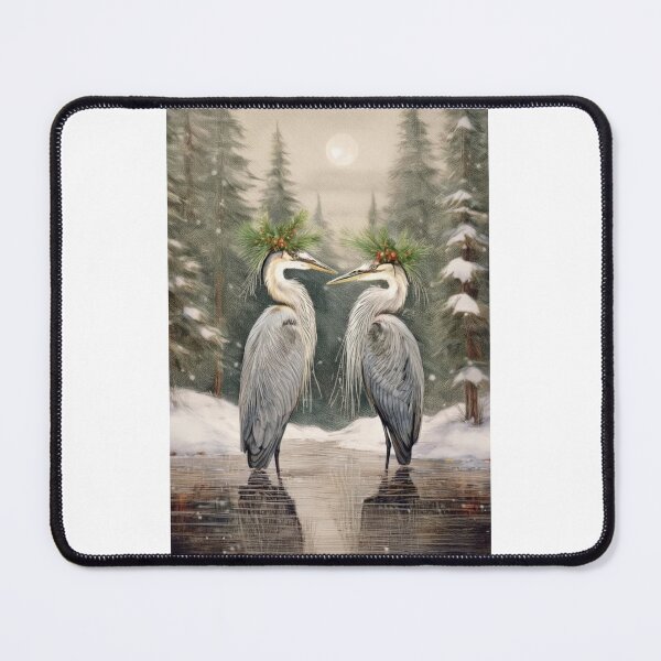 Item preview, Vintage Blue Heron Holiday designed and sold by SnorkleSupply.