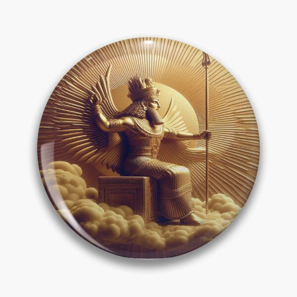 Item preview, Shamash (Utu), Sun god in the Mesopotamian pantheon, god of divination, travelers and magical incantations, guarantor of justice and fairness, ancient civilization designed and sold by Redbdon.