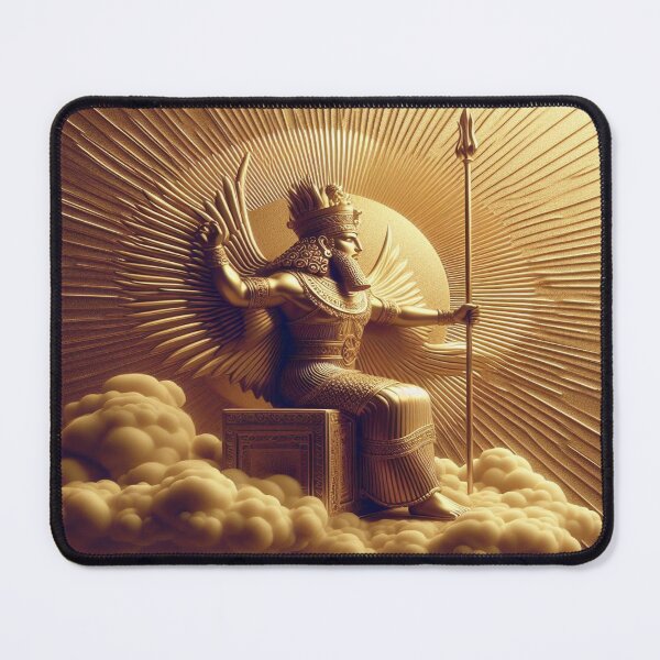 Item preview, Shamash (Utu), Sun god in the Mesopotamian pantheon, god of divination, travelers and magical incantations, guarantor of justice and fairness, ancient civilization designed and sold by Redbdon.