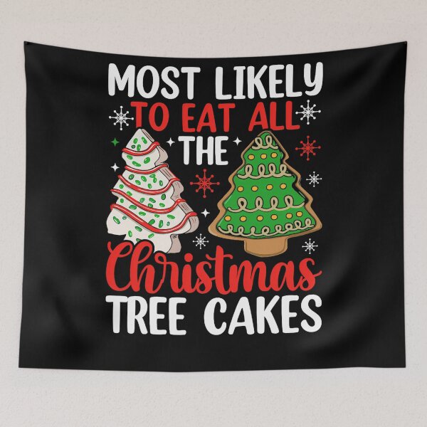 Item preview, Most Cakes The All Likely Vintage Tree Classic Retro Funny Eat Christmas To designed and sold by MediarMedic.