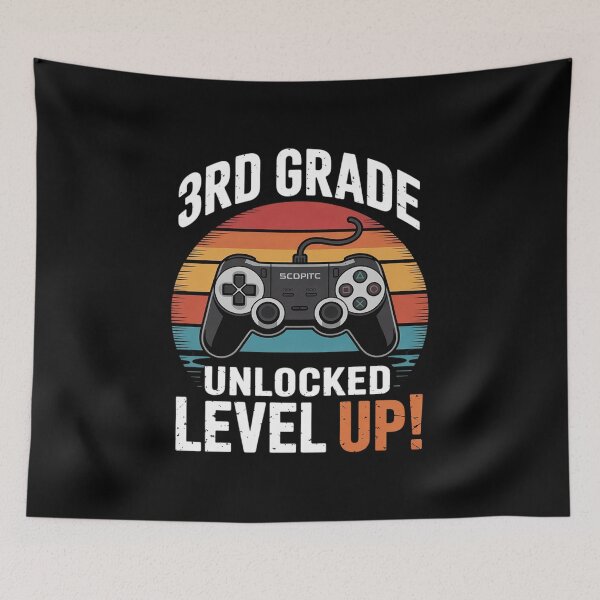 Item preview, 3rd Grade Unlocked Level Up Gamer Back To School Third Grade2  designed and sold by lilLilaBatArt.