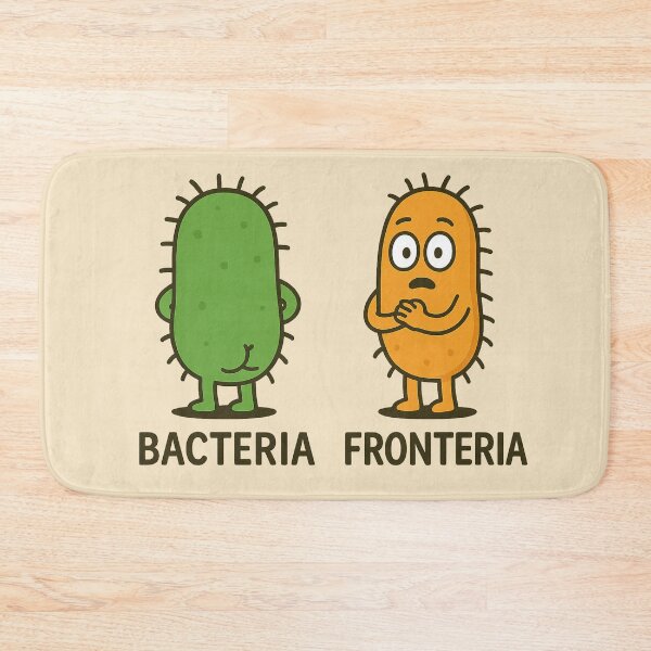 Item preview, Bacteria & Fronteria – Funny Bacteria Cartoon Pun designed and sold by Planthem.
