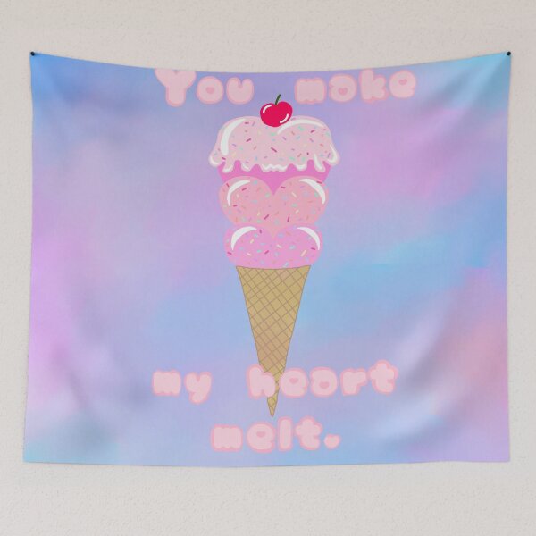 Item preview, You Melt My Heart Ice Cream Cone  designed and sold by JaygiesDesign.