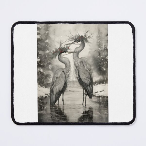 Item preview, Vintage Blue Heron Holiday designed and sold by SnorkleSupply.