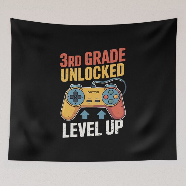 Item preview, 3rd Grade Unlocked Level Up Video Game Back To School  designed and sold by Belkisallen.