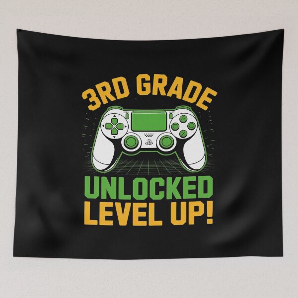 Item preview, 3rd Grade Unlocked Level Up Video Gamer Back To School 2  designed and sold by lilLilaBatArt.