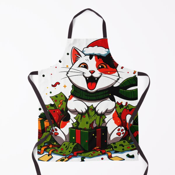 Item preview, Calico Cat in Gift Wrap – Whimsical Christmas Celebration Design designed and sold by meesub.