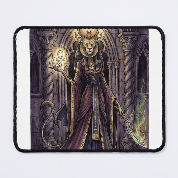 Item preview, Sekhmet  Lioness Goddess Ancient Egyptian God Gothic style illustration designed and sold by Vintage Designs +.