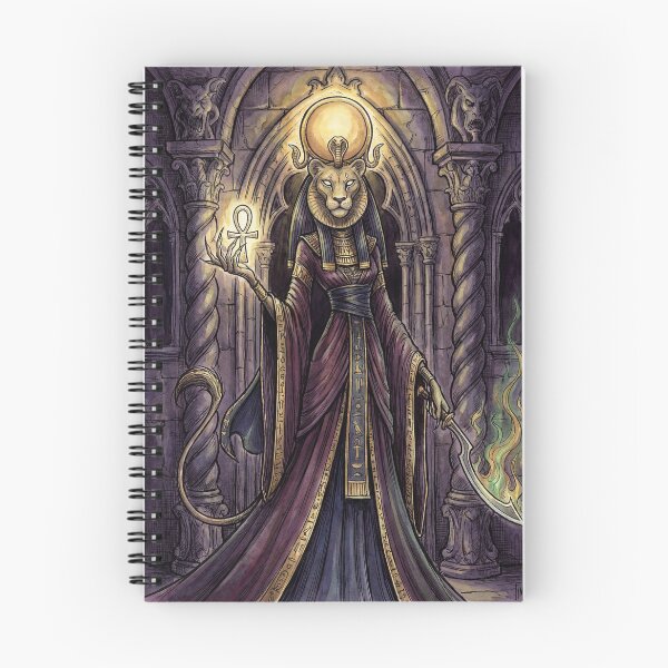 Item preview, Sekhmet  Lioness Goddess Ancient Egyptian God Gothic style illustration designed and sold by Vintage Designs +.
