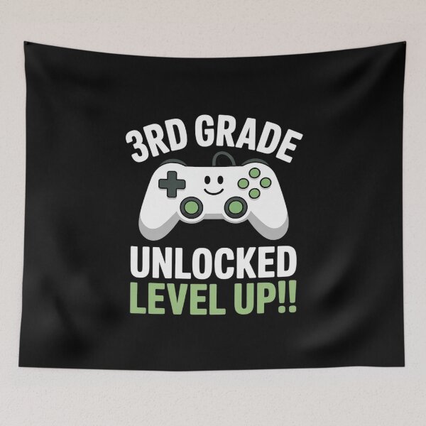 Item preview, 3rd Grade Unlocked Level Up Video Gamer Back To School  designed and sold by Belkisallen.