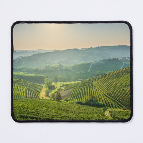 Item preview, Langhe vineyards and Neive village in the background. Piedmont, Italy designed and sold by Stefano Orazzini.
