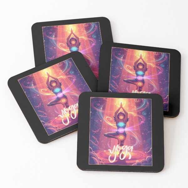Item preview, Cosmic Yoga Aura ver 7 – Colorful Pop Cartoon Chakra Wellness Art designed and sold by CosmicNook1.