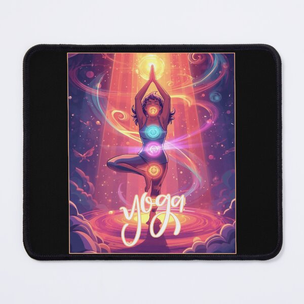 Item preview, Cosmic Yoga Aura ver 7 – Colorful Pop Cartoon Chakra Wellness Art designed and sold by CosmicNook1.