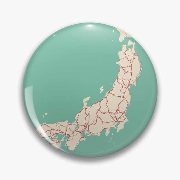 Item preview, Japan Map Aesthetic Illustration designed and sold by MapsByLeo.