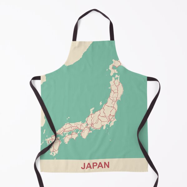 Item preview, Japan Map Aesthetic Illustration designed and sold by MapsByLeo.