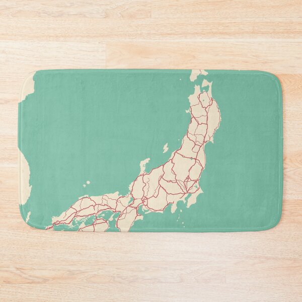 Item preview, Japan Map Aesthetic Illustration designed and sold by MapsByLeo.