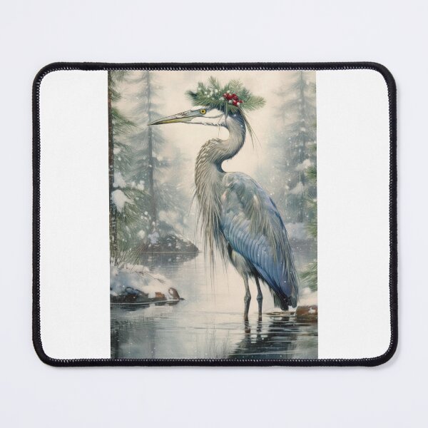 Item preview, Vintage Blue Heron Holiday designed and sold by SnorkleSupply.