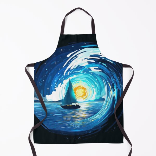 Item preview, Handmade drawing of Sailboat in the Ocean designed and sold by NivyasArtistry.