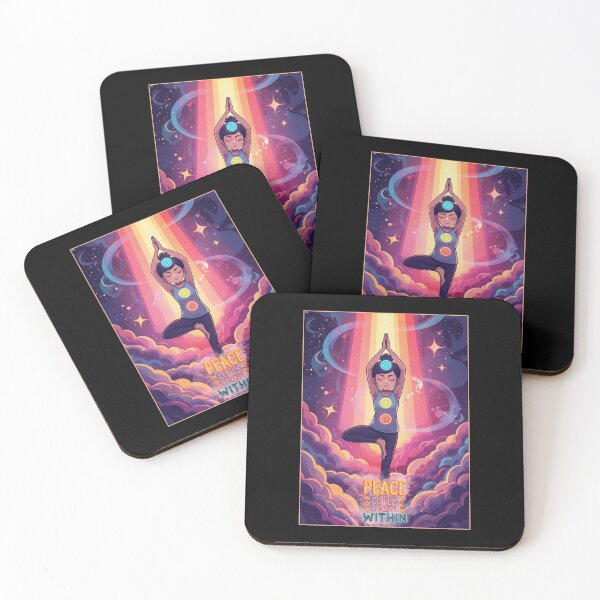 Item preview,  Cosmic Yoga Aura ver 9 – Colorful Pop Cartoon Chakra Wellness Art designed and sold by CosmicNook1.