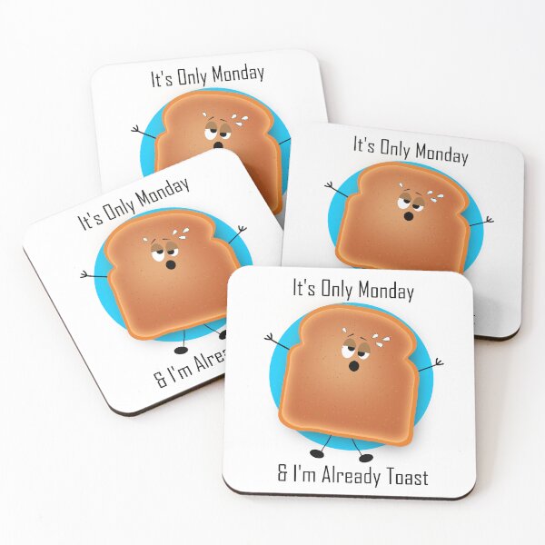 Item preview, Funny Tired Toast Design designed and sold by InkRogue.