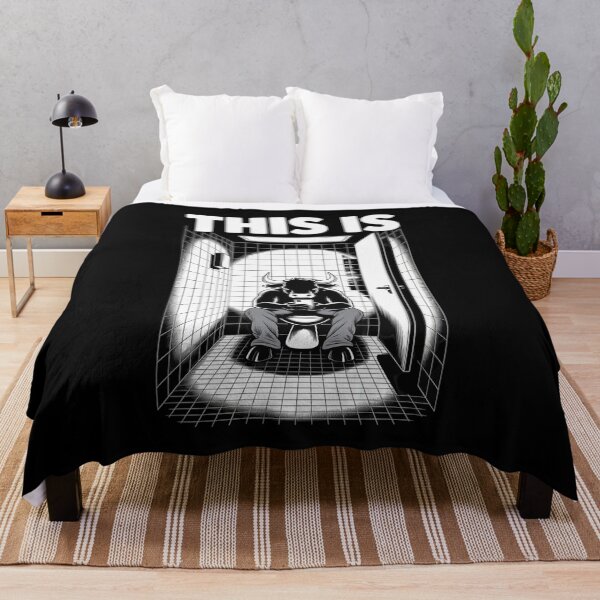 Item preview, This Is Bull Funny Bullsht Funny Cow Toilet Humor Meme designed and sold by MyzoToyota.
