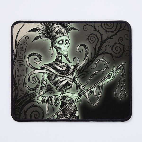 Item preview, Osiris Gothic Whimsy Ancient Egyptian God Gothic style illustration designed and sold by Vintage Designs +.