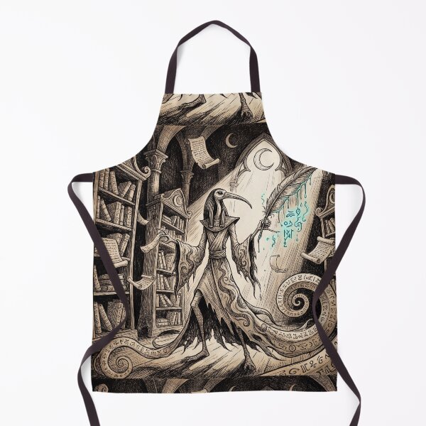 Item preview, Thoth Gothic Library Ancient Egyptian God Gothic style illustration designed and sold by Vintage Designs +.