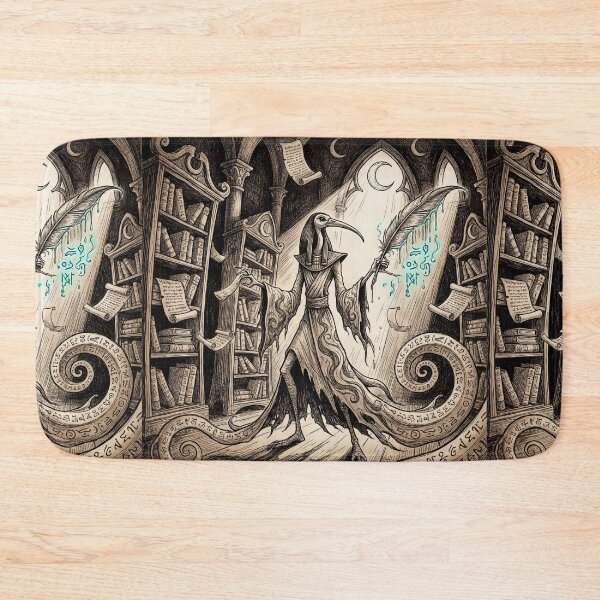 Item preview, Thoth Gothic Library Ancient Egyptian God Gothic style illustration designed and sold by Vintage Designs +.