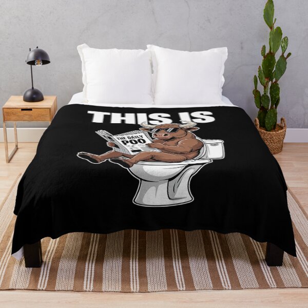 Item preview, This Is Bull Funny Toilet Humor Funny Cow Meme Bathroom 3 designed and sold by MyzoToyota.