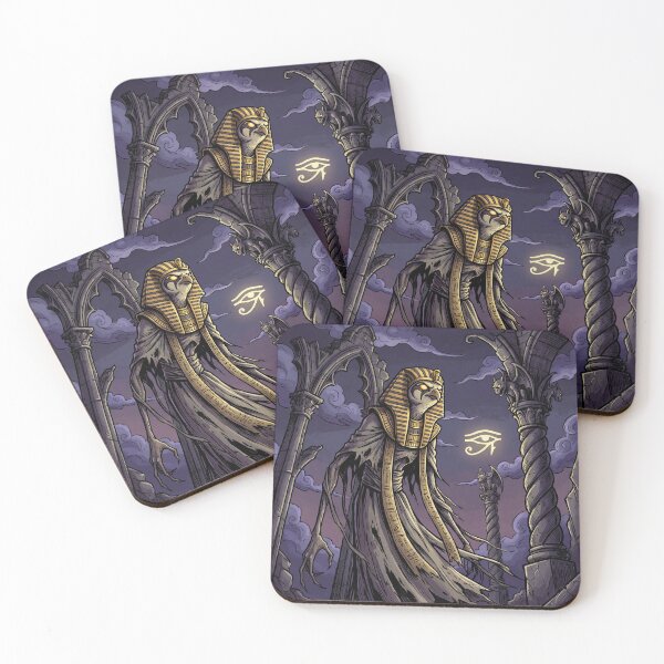 Item preview, Horus Gothic Mysticism Ancient Egyptian God Gothic style illustration designed and sold by Vintage Designs +.