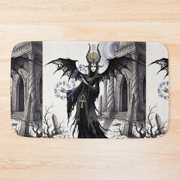 Item preview, Isis Ancient Egyptian God Gothic style illustration designed and sold by Vintage Designs +.