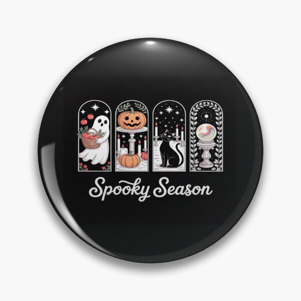 Item preview, Spooky Season Halloween Panels – Ghost, Cat, Pumpkin & Crystal Ball Aesthetic designed and sold by Bright Nest Studio.