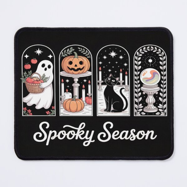Item preview, Spooky Season Halloween Panels – Ghost, Cat, Pumpkin & Crystal Ball Aesthetic designed and sold by Bright Nest Studio.