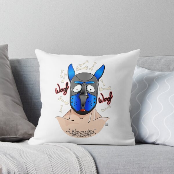 Item preview, Blue dog mask. Puppy world with text. designed and sold by Didakdc.