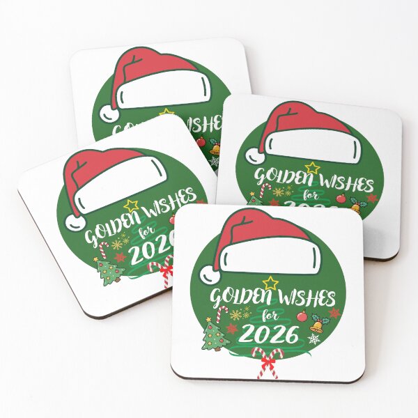 Item preview, Golden Wishes for 2026 – Christmas & New Year Holiday Gift Design designed and sold by Colorbee Studio.