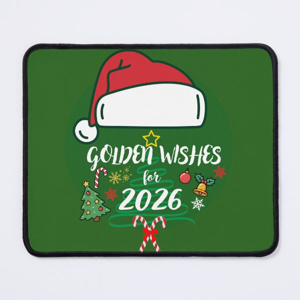 Item preview, Golden Wishes for 2026 – Christmas & New Year Holiday Gift Design designed and sold by Colorbee Studio.