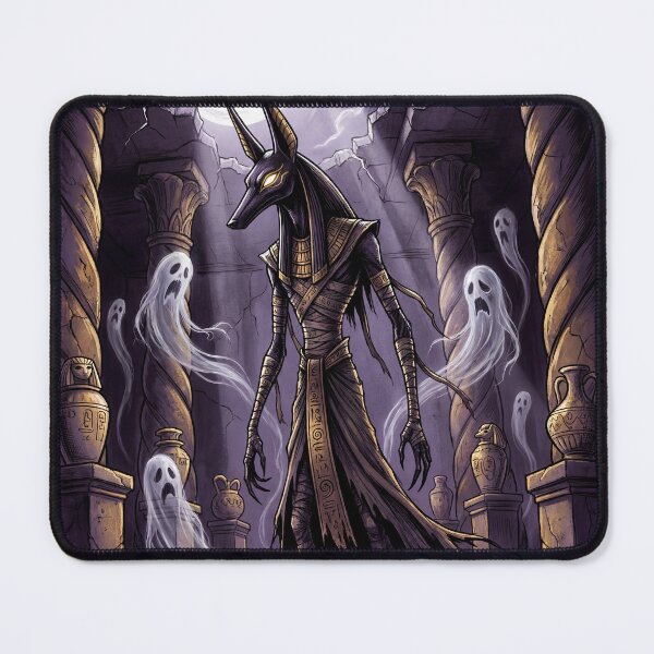 Item preview, Anubis Gothic Tomb Ancient Egyptian God Gothic style illustration designed and sold by Vintage Designs +.