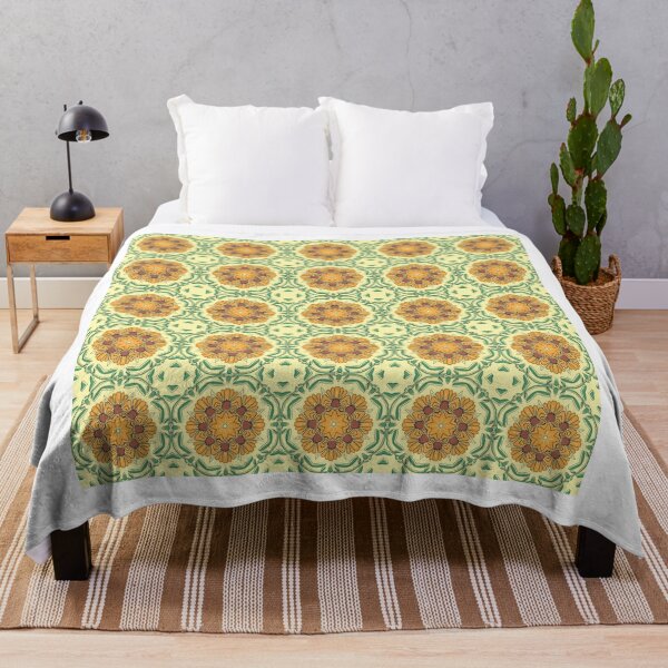 Item preview, Golden Sunburst Blooms in Detailed Harmony designed and sold by quitzontate.