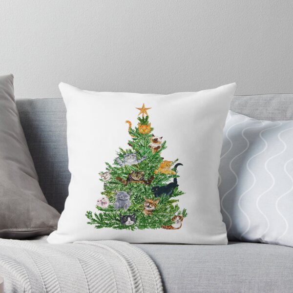 Item preview, Cat Christmas Tree designed and sold by SnorkleSupply.