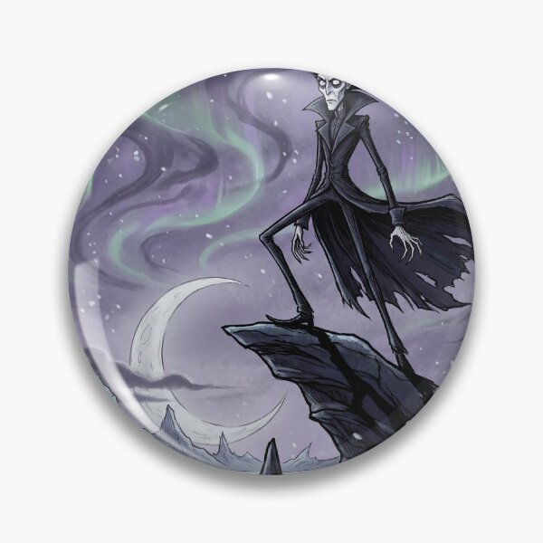 Item preview, Vampire in Iceland Tundra next to an Aurora illustration gothic vampire art designed and sold by Vintage Designs +.