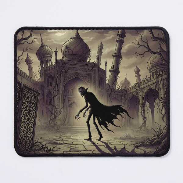 Item preview, Indian Vampire Palace illustration gothic vampire art designed and sold by Vintage Designs +.
