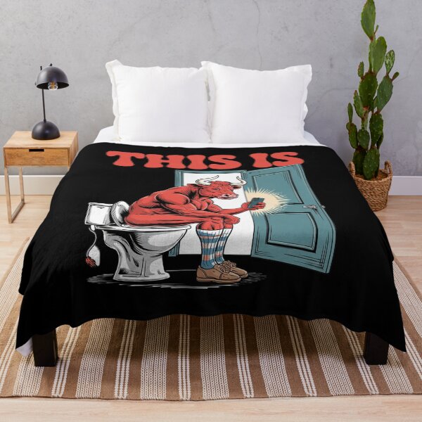 Item preview, This Is Bullsht Funny Bull Funny Cow Toilet Humor Meme designed and sold by MyzoToyota.