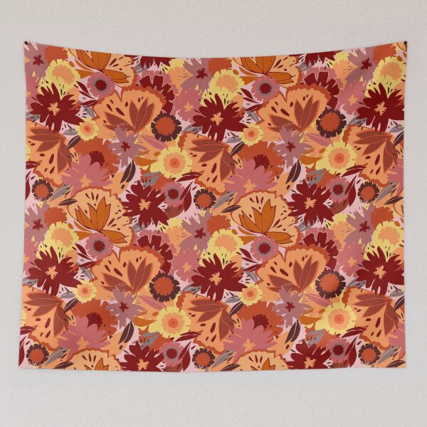 Item preview, Loose Floral Fantasy Retro Inspired Pattern designed and sold by mariamsol.