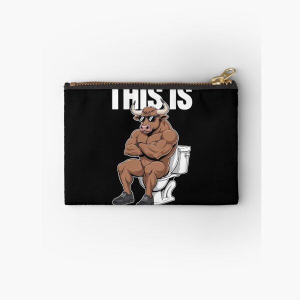 Item preview, This Is Bullsht Funny Bull on Toilet Meme Humor1  designed and sold by MyzoToyota.